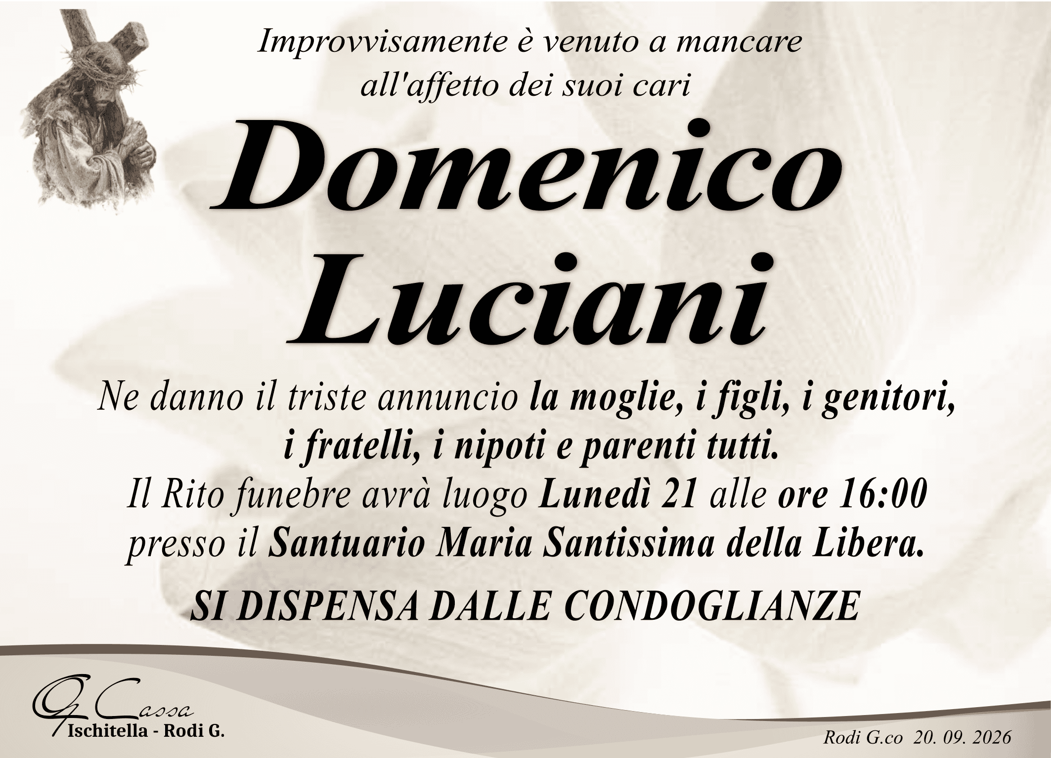 ANNUNCIO DOMENICO LUCIANI