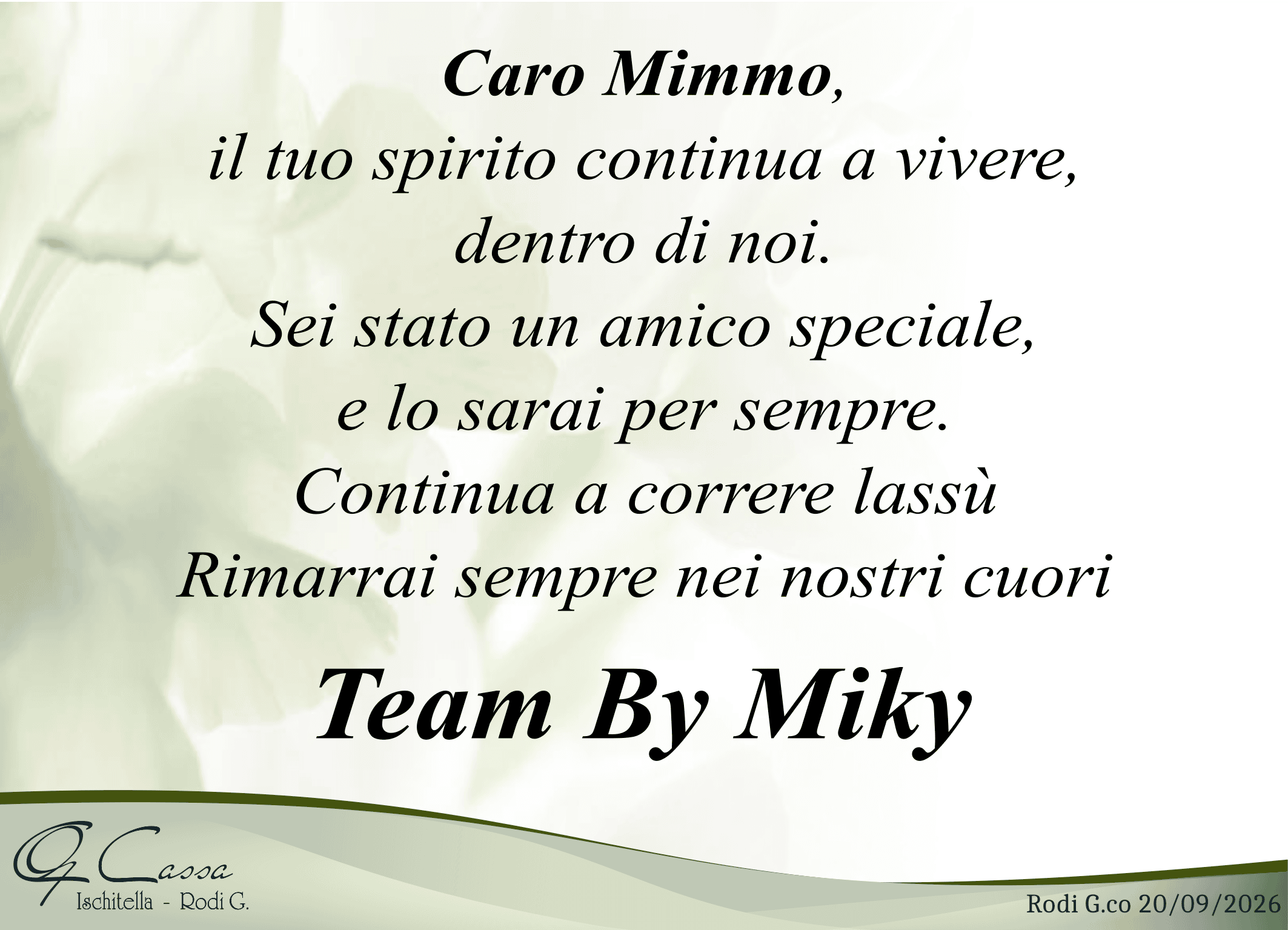 PARTECIPAZIONE TEAM BY MIKY